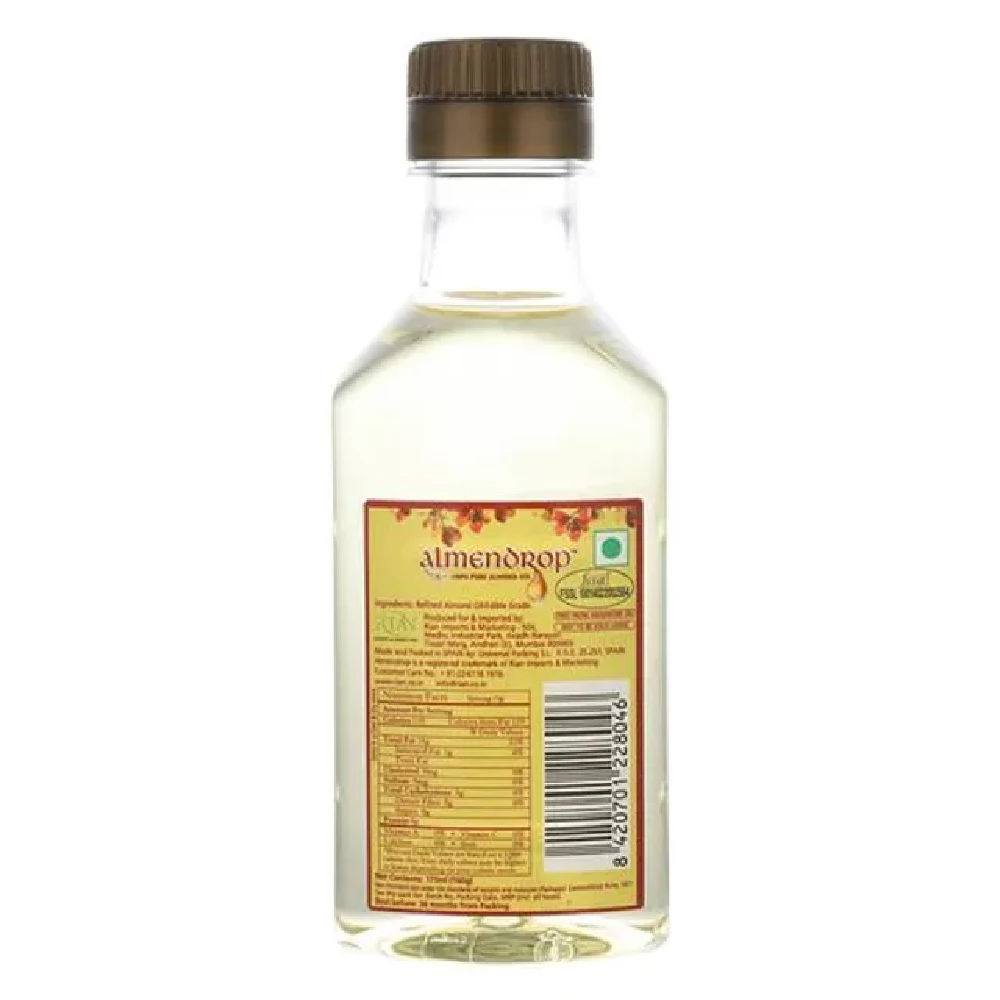 Almendrop Almond Oil For Massage - 100percent Pure,For Skin and Hair, 175 ml Pet Bottle-3.webp